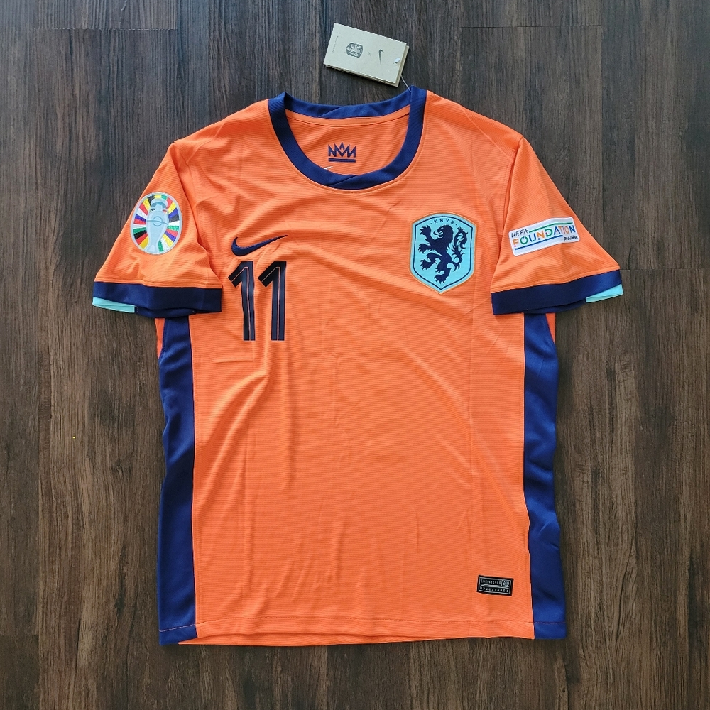Cody Gakpo Netherlands Nike Soccer Jersey Euro 2024 New Men’s Jersey